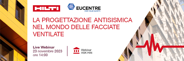 Webinar organizzato da Hilti in collaborazione con Eucentre