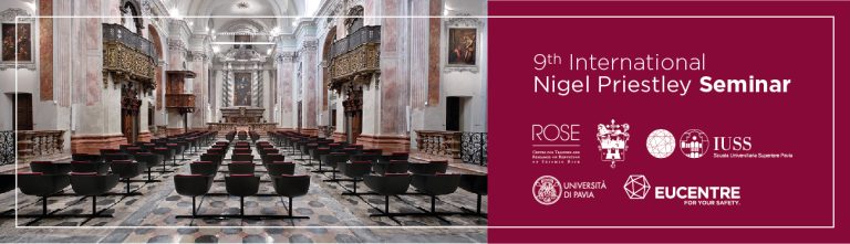 9th Nigel Priestley Seminar 2025 banner con partner evento