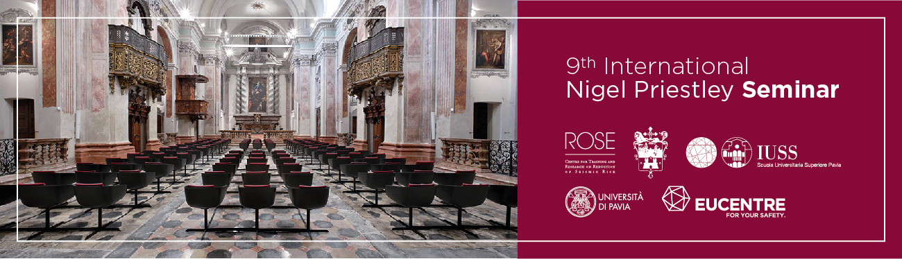 9th Nigel Priestley Seminar 2025 banner con partner evento