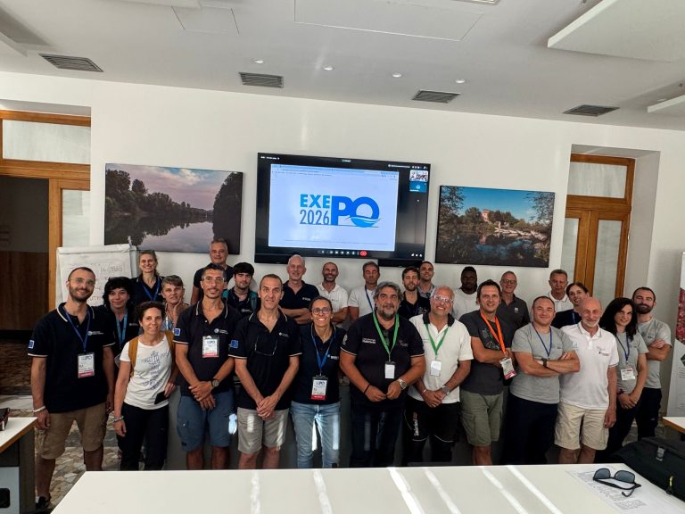 foto di gruppo scattata a fine esercitazione per il team EXE Po 2026