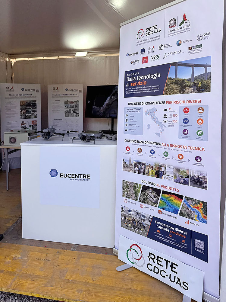 close-up dello stand Eucentre