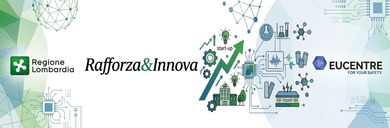 immagine bando Rafforza e Innova con loghi Regione Lombardia ed Eucentre